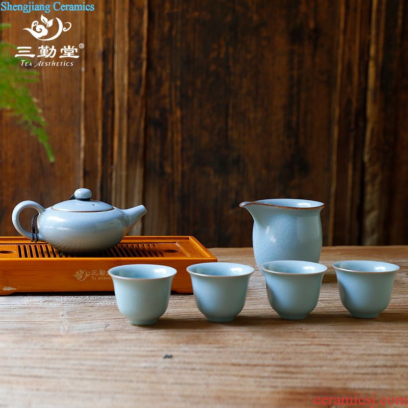 Three frequently hall your kiln cups Jingdezhen S44025 kung fu tea master cup single cup sample tea cup of black tea cup