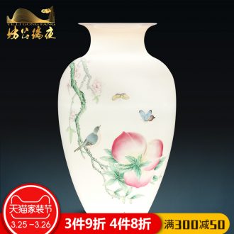 Jingdezhen ceramics famous hand-painted vases, flower arranging decorations MeiKaiWuFu sitting room of Chinese style household furnishing articles