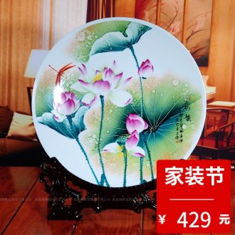 Jingdezhen blue and white ceramics apple stool cooler stool sitting room of Chinese style household furnishing articles decorations arts and crafts