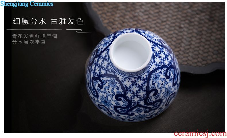 Jingdezhen wood antique hand-painted sample tea cup crane kiln ceramic cups kung fu tea pu 'er individual cups