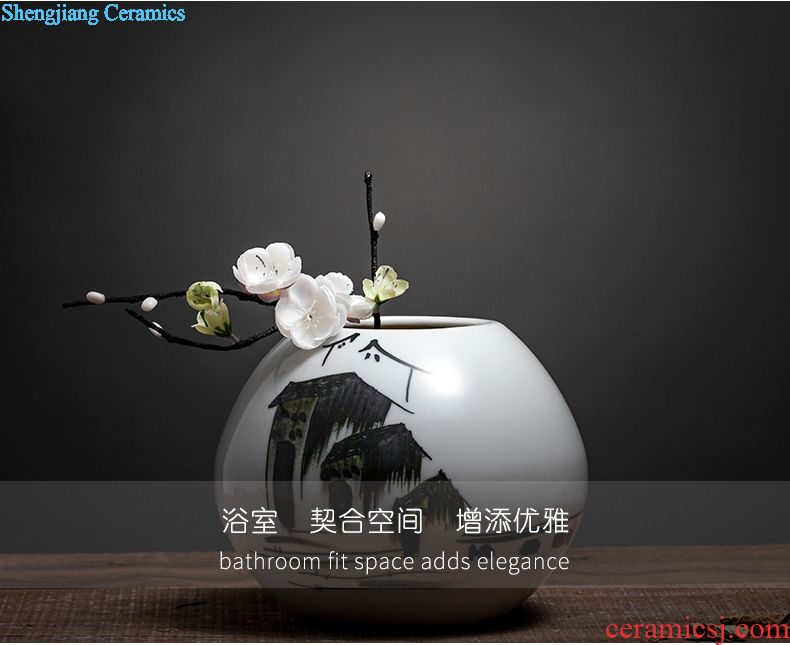 Jingdezhen ceramic creative new Chinese style table vase household flower arranging flowers sitting room adornment porcelain furnishing articles