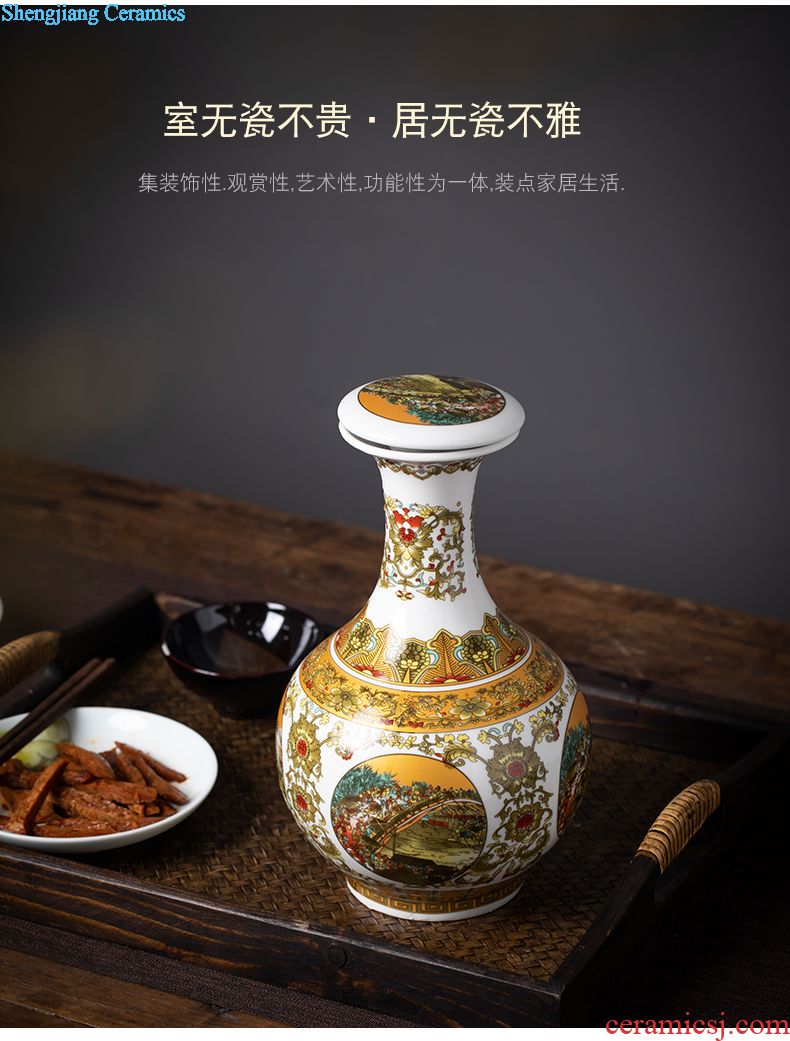 Jingdezhen ceramic bottle archaize earthenware jar of wine 1 catty 2 jins 3 jins 10 jins 5 jins of antique wine jars