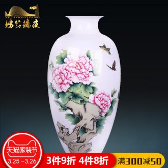 Jingdezhen ceramics vases, flower arrangement sitting room adornment lotus pond interest Chinese style household furnishing articles porch decoration