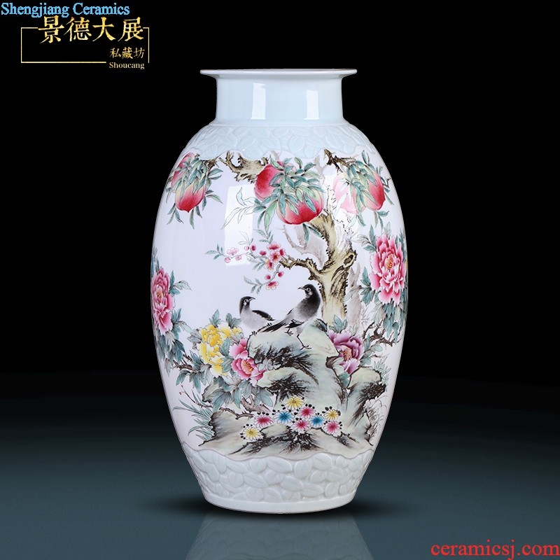 Chinese vase China jingdezhen ceramics Contemporary and contracted land sitting room place famous hand-painted art