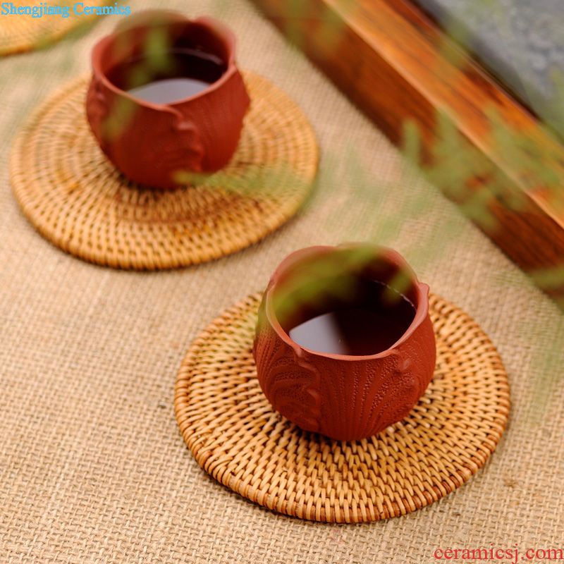 Drink to ceramic vases, tea accessories coarse pottery flower tea Japanese tea table furnishing articles creative contracted tea flower head