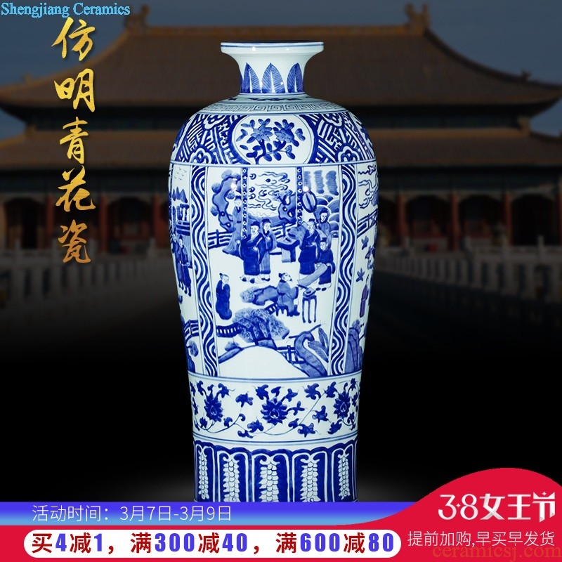 Jingdezhen ceramics famous hand-painted vases, flower arranging furnishing articles success archaize rich ancient frame sitting room adornment