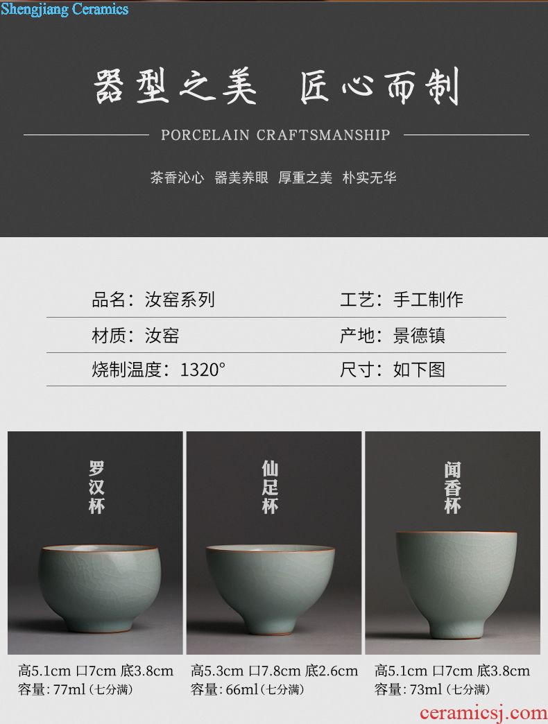 Three frequently your kiln glaze kung fu tea set # 10 set of jingdezhen tea service of a complete set of tea cups xi shi head tea pot
