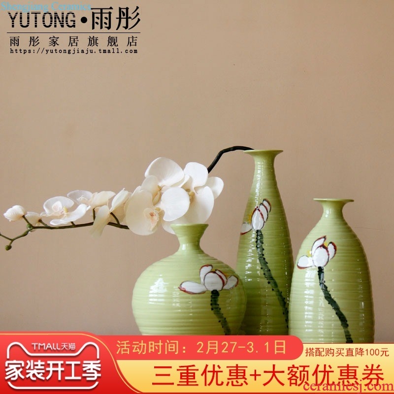 Rain tong home | jingdezhen ceramic high-temperature kiln ceramic flower, flower vases, ceramic furnishing articles porch decoration