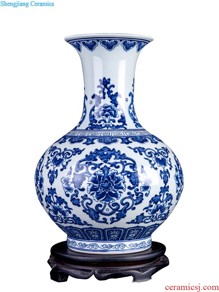 Jingdezhen ceramic large crack open a piece of writing brush washer kung fu suit antique tea wash tank crafts