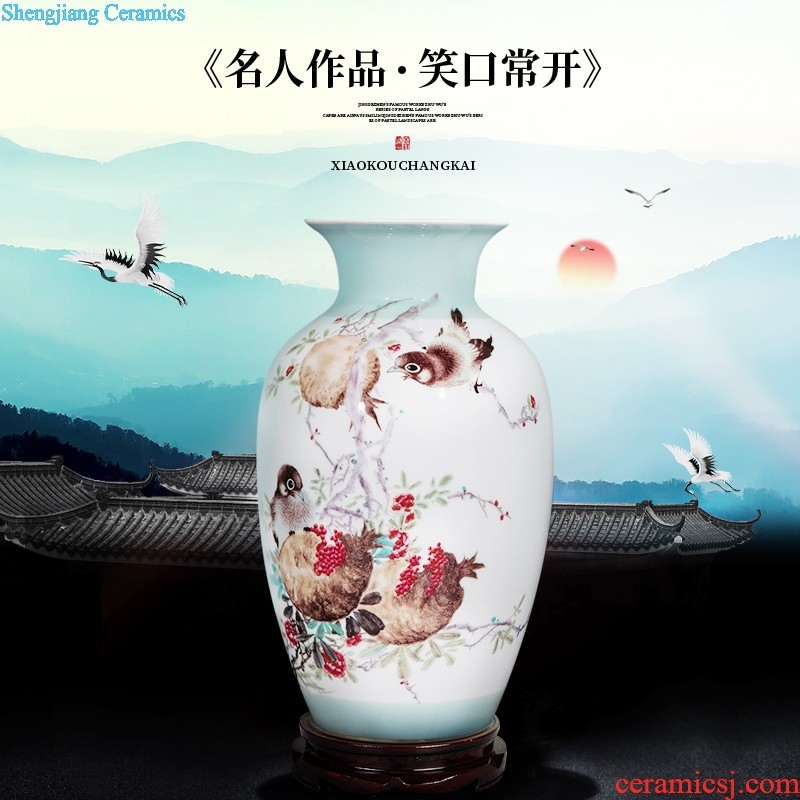 Jingdezhen ceramic plate Pastel lad spring New Chinese style adornment mural sitting room dining-room has a box that hang a picture