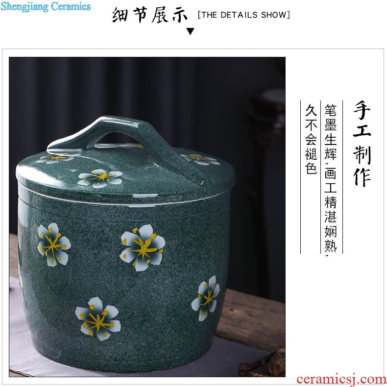 Pickle jar jingdezhen ceramic household small pickled pickles pickles seal storage tank sealing pickle jar