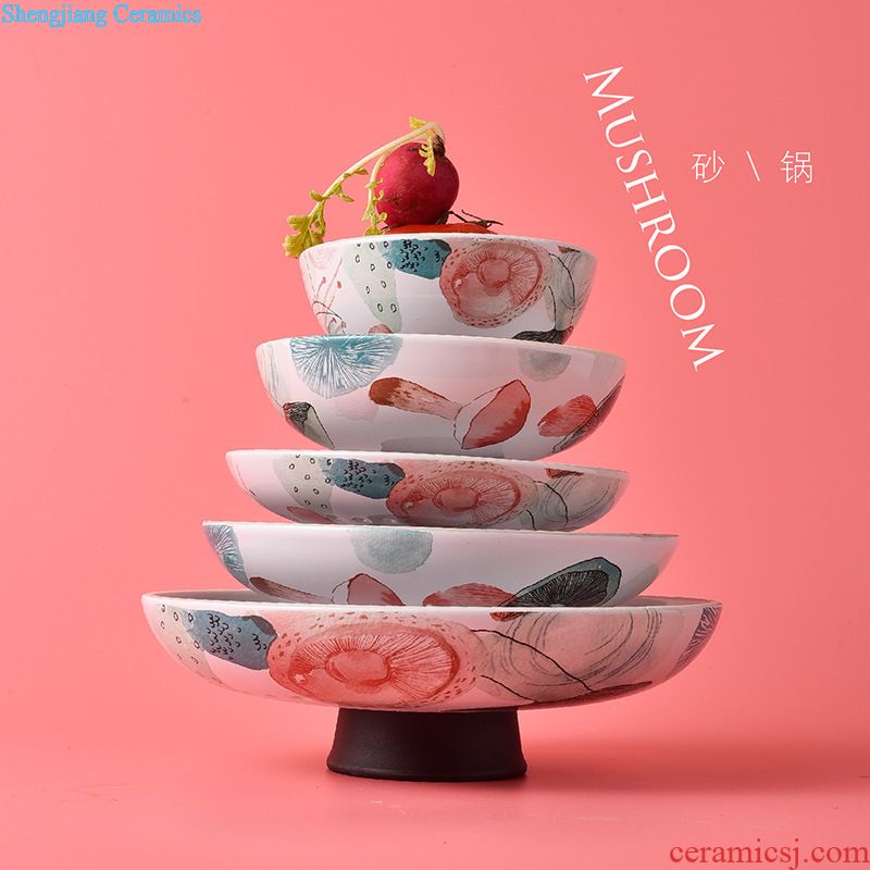 The dishes suit household bone porcelain tableware suit dishes European contracted jingdezhen ceramics 56 head gift bowl