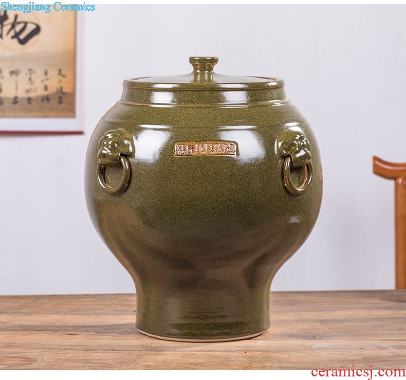 Jingdezhen TaoYang water lily porcelain basin water furnishing articles furnishing articles of handicraft feng shui turtle cylinder tank water is shallow