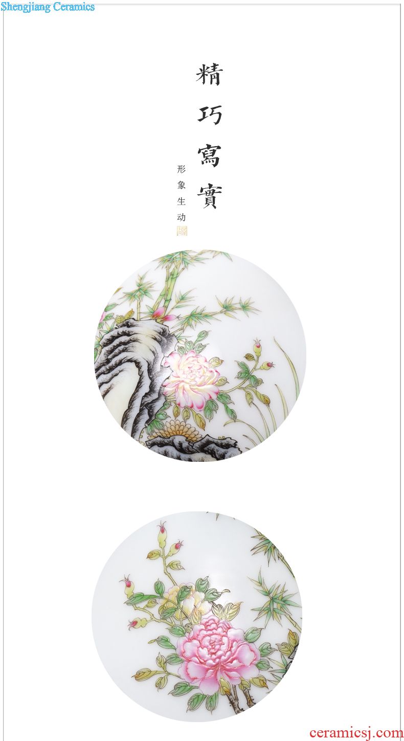 Kung fu tea cup your kiln jingdezhen ceramics slicing sample tea cup pure manual hand-painted single cup large master cup