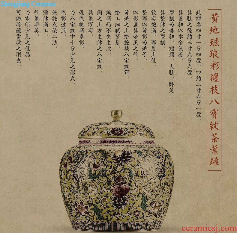 Ceramic tea pot hand-painted alum st red paint powder enamel tank receives the manual of jingdezhen tea service