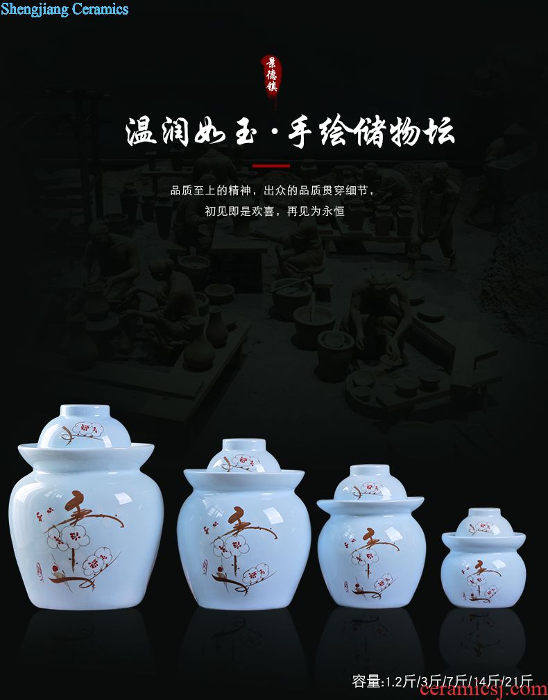 Ceramic bottle archaize jars a kilo of empty bottles household custom hip flask small jar creative decoration