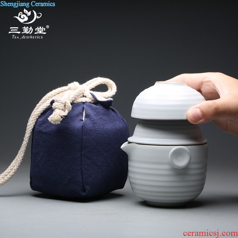 Three frequently hall tea cups Jingdezhen ceramic sample tea cup your kiln slicing can raise pu-erh tea from the single cup master cup