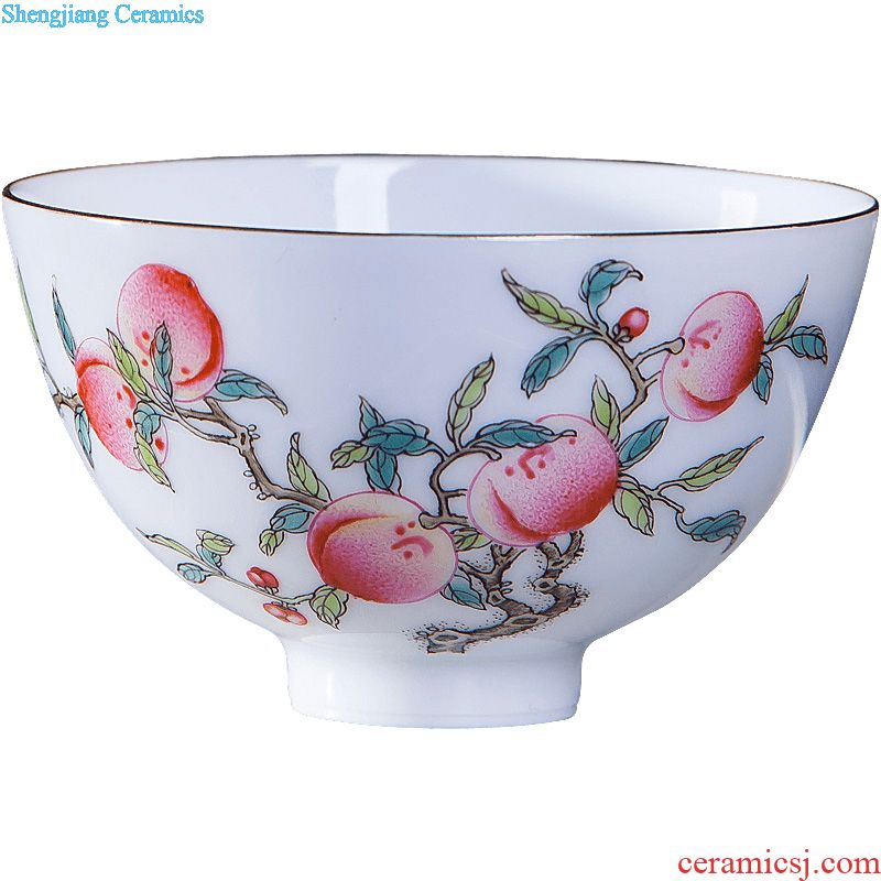 Clearance rule ceramic kung fu tea masters cup hand-painted pastel kwai koubei seasons all hand of jingdezhen tea service
