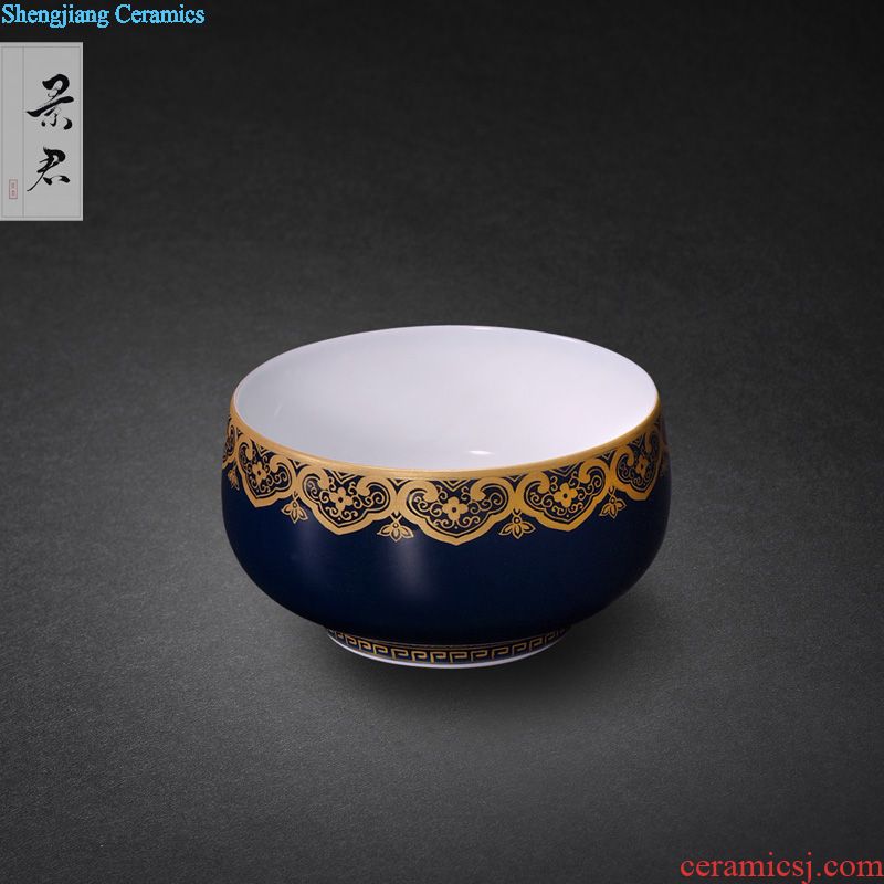 Collection level copy su fu qing qianlong drive jingdezhen kiln enamel colour corn poppy cups master cup single cup