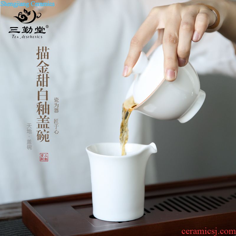 Your kiln hand grasp three frequently hall pot of tea set jingdezhen ceramic kung fu tea set of portable travel ST2016