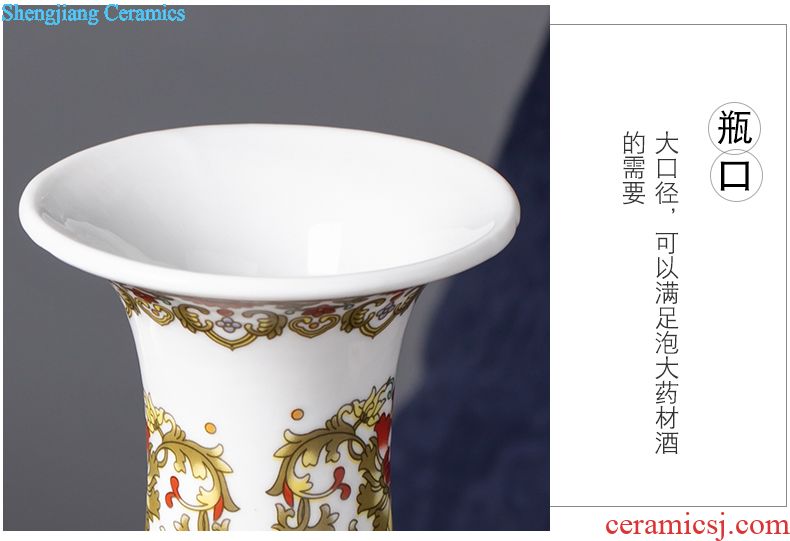 Jingdezhen ceramic bottle archaize earthenware jar of wine 1 catty 2 jins 3 jins 10 jins 5 jins of antique wine jars