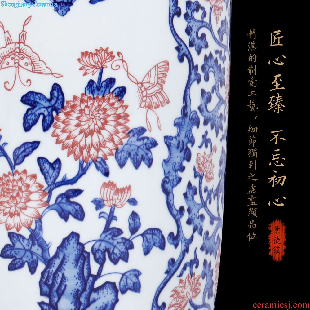 Jingdezhen ceramics industry enamel paint jinling twelve women of celestial vase furnishing articles home decor collection