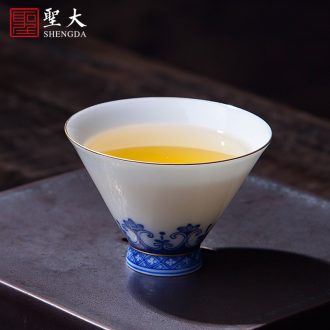 Master cup sample tea cup ceramic jun red hat to cup your kiln open piece of tea light cup jingdezhen kung fu tea cups