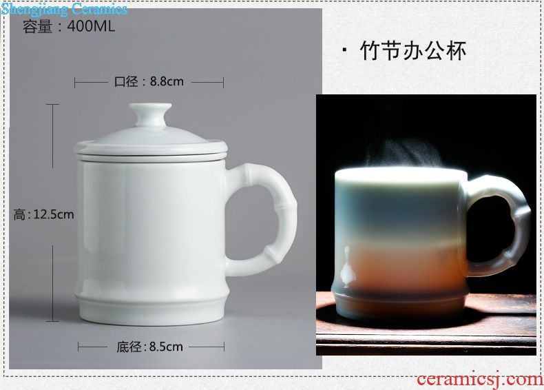 The three regular crack cup a pot of two cup Jingdezhen one person a cup of tea set household travel tea set