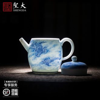 St large ceramic three tureen kung fu hand-painted porcelain cups landscape famille rose bowl is the ancient philosophers diagram of jingdezhen tea service