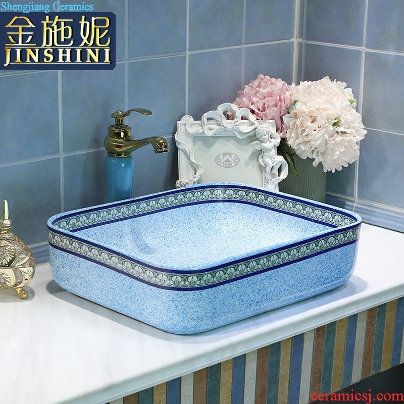 Stage basin to jingdezhen european-style lavabo household creative ceramic art contracted basin basin sinks