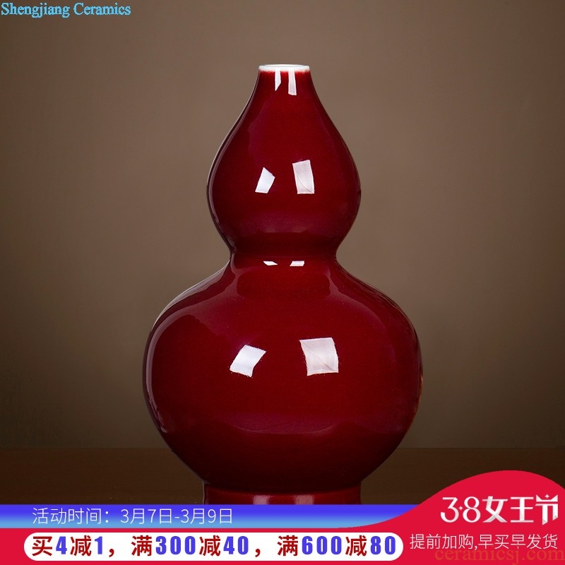 Jingdezhen ceramics vase famous master hand draw every year more than Chinese blue and white porcelain is a sitting room adornment is placed