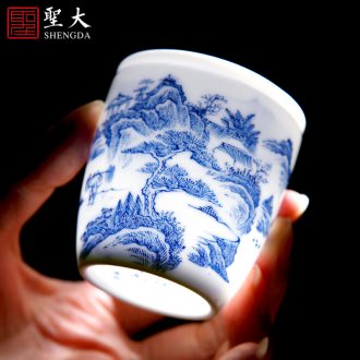 St the hand-painted pastel dharma master cup jingdezhen fine handmade ceramic sample tea cup tea cups all single cup