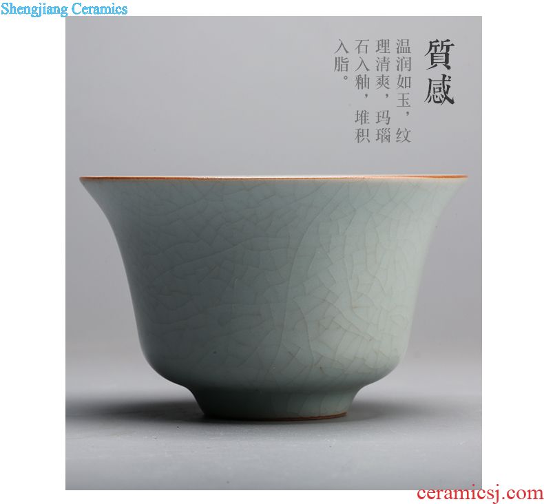 The three frequently Ruby red kung fu tea master of jingdezhen ceramic sample tea cup all hand small single cup S41092