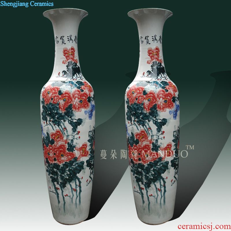 Yuan blue and white porcelain of jingdezhen blue and white Jiang Xigao hand-painted Ann tall tall archaize porcelain cup