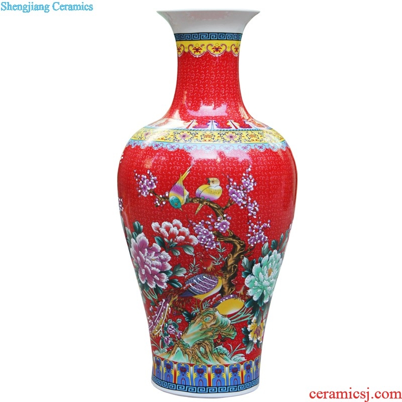 Hc - 099 jingdezhen ceramics vase furnishing articles antique Chinese style home sitting room adornment handicraft large landing