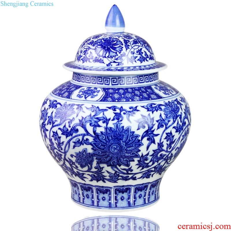 Jingdezhen ceramics has a long history in the famous master hand of large vase hotel sitting room adornment is placed