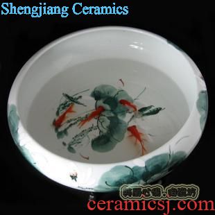 Jingdezhen ceramic lavatory basin stage basin gold-plated art basin sink small 35 cm xiangyun wei yu