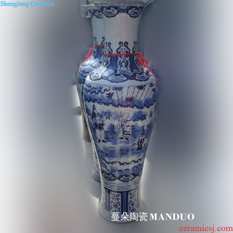 Tendril jingdezhen ceramic hand-painted flowers powder enamel vase elegant vase affordable gift porcelain furnishing articles in the living room