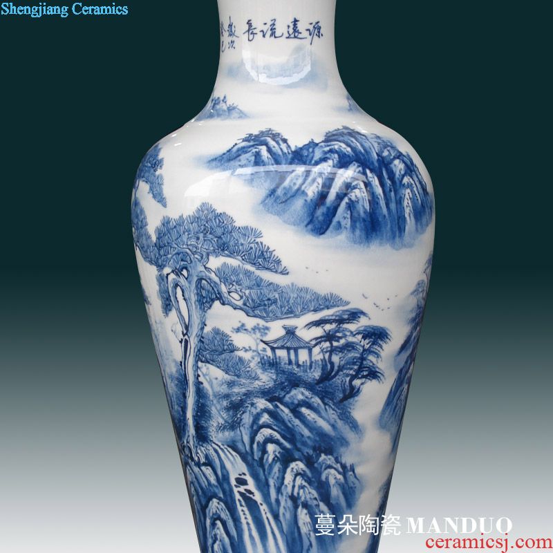 Jingdezhen pastel celestial vase furnishing articles study the sitting room tea table ceramic famille rose porcelain of the plum blossom lotus