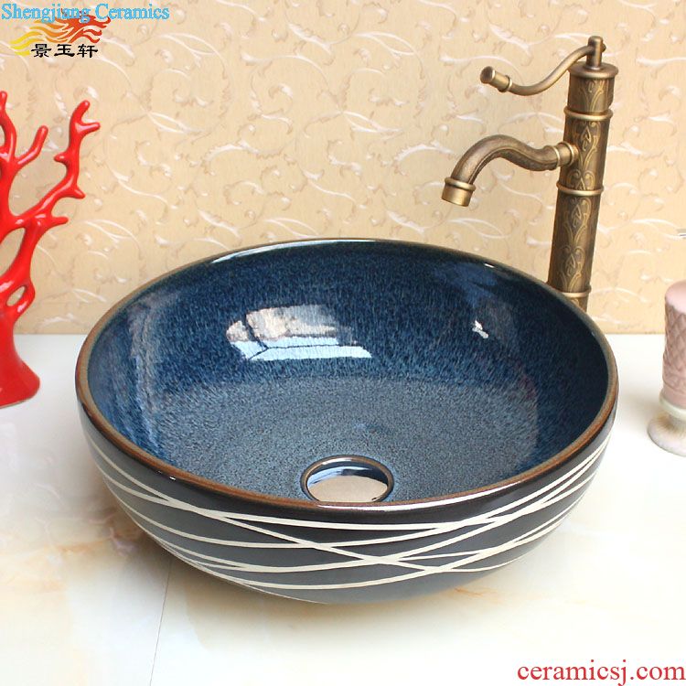 jingdezhen JingYuXuan variable jump cut blue and white Conjoined mop pool basin mop mop mop pool