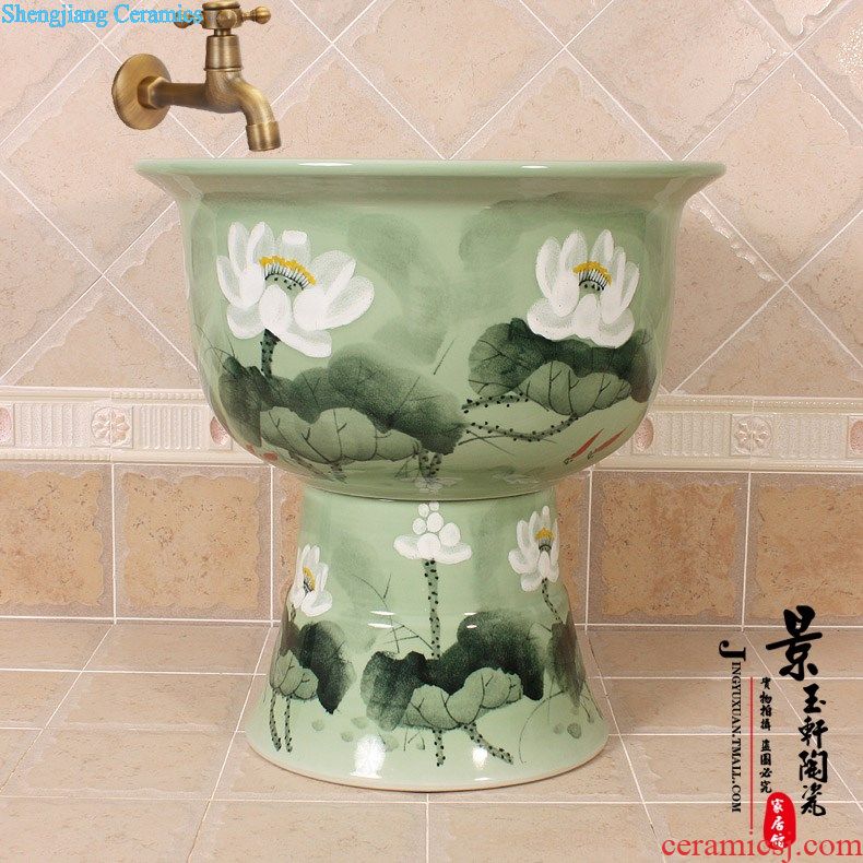 JingYuXuan jingdezhen ceramic mop pool square many art mop pool pool sewage pool under the mop bucket