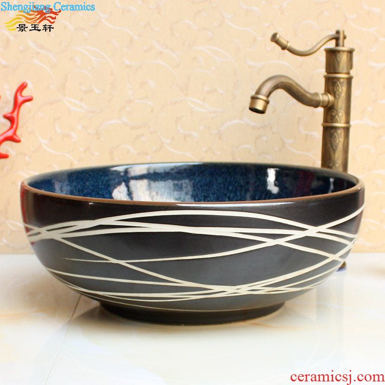 jingdezhen JingYuXuan variable jump cut blue and white Conjoined mop pool basin mop mop mop pool