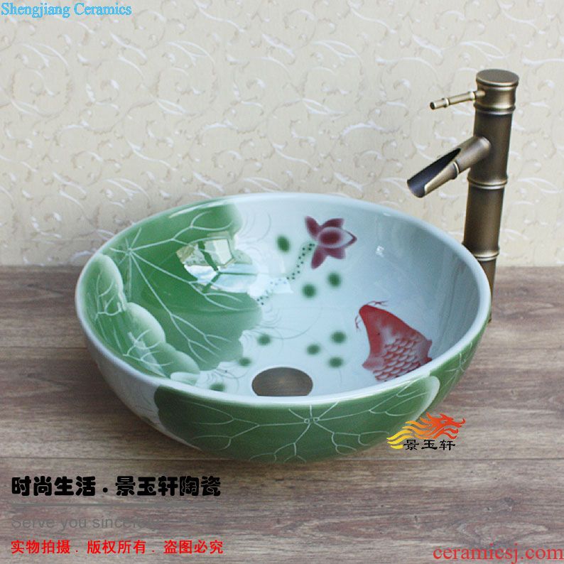 JingYuXuan ceramic art basin Shengshi blue and white Ceramic sanitary ware basin sinks hand basin