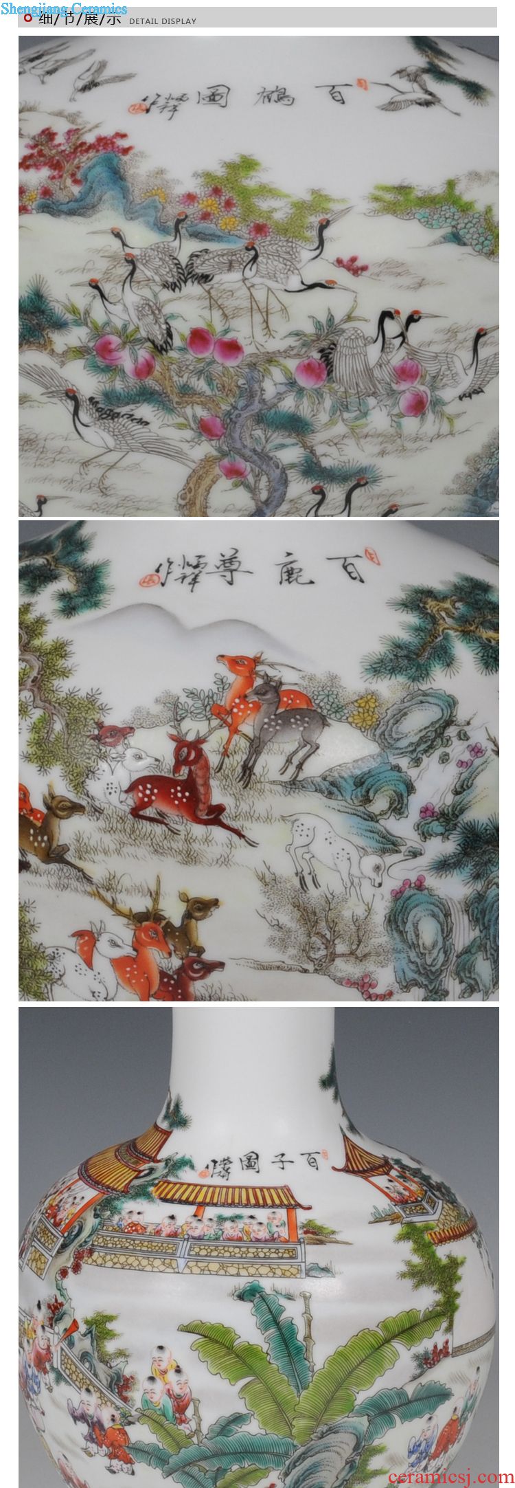 "Four fashion" five NiuTu porcelain of jingdezhen ceramics painting decoration decoration home decoration arts and crafts