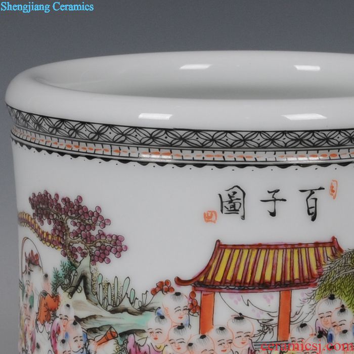 Jingdezhen ceramics hand-painted the ancient philosophers figure hat to bowl bowl cups Wang Rongjuan modern fashion household decoration