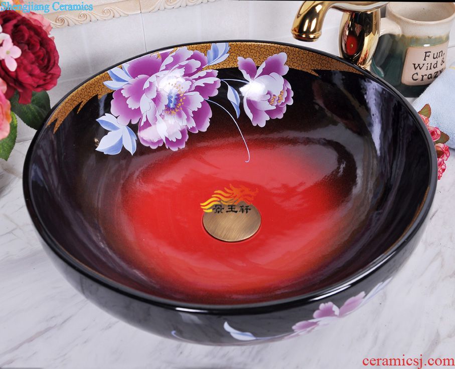 Ocean's JingYuXuan jingdezhen ceramic art basin type jump knife sanitary ware art basin of the basin that wash a face