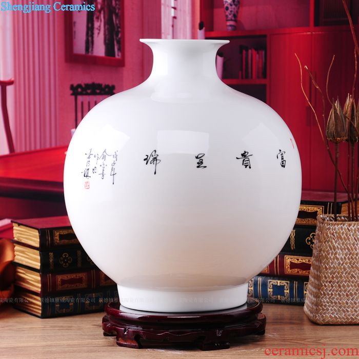 Jingdezhen ceramic flower arranging European archaize guanyao fashion vase and furnishing articles move sitting room landing crafts