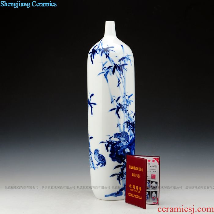 Jingdezhen porcelain room desk general furnishing articles enamel pot vase classical household decoration process