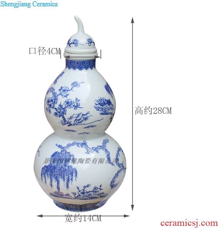 Five good big just 15 kg The bubble bottle hand-painted ceramic art collection bottle ceramic decorative vase