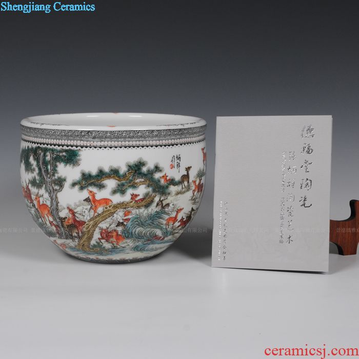 Mesa of jingdezhen ceramic vase household act the role ofing is tasted famous masterpieces hand-painted vases Zhang Bingxiang magpie vase